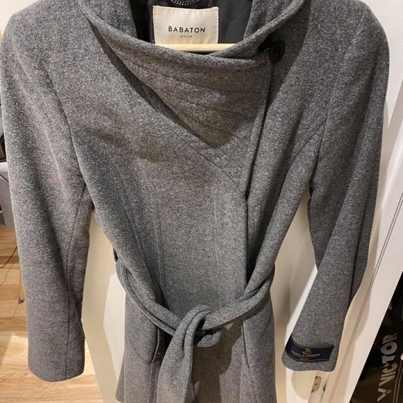 Babaton The Connor Coat Button-up wool wrap coat - Picture 5 of 6